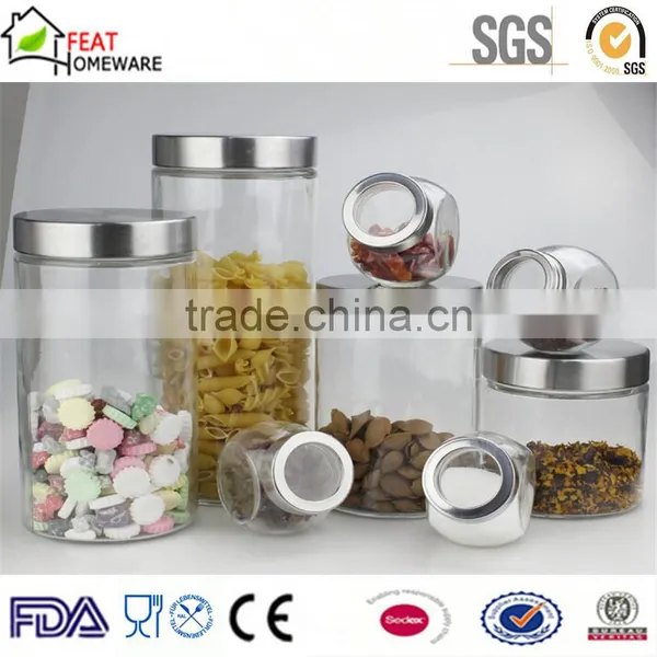 Hot Sale Cheap Sealed Glass Salt Pepper Canister Storage Jar