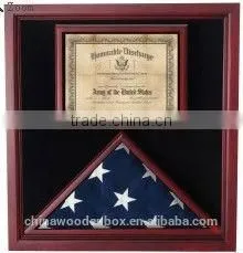 Customize High-grade Triangle Wooden Flag Box photo-5