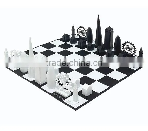 JYCB-002Factory Wholesale Custom Acrylic Chess Board Set,clear Glass Chess Set photo-2