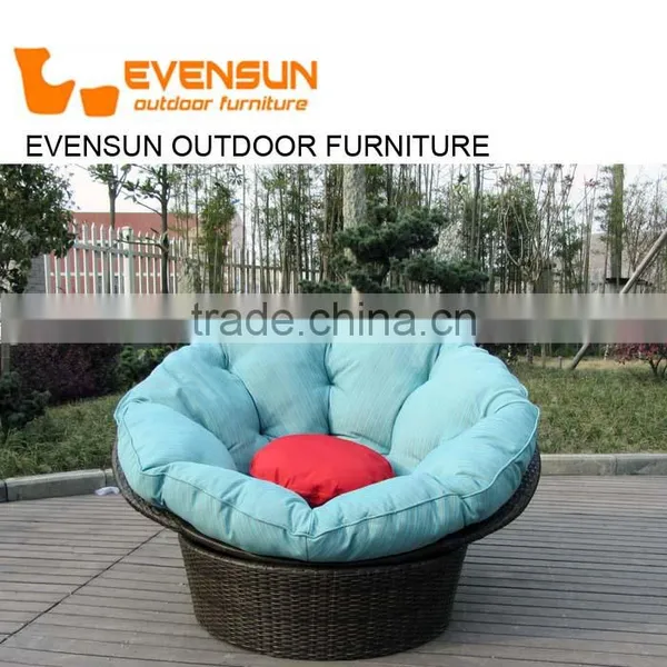 Patio Furniture Rattan Wicker Living Room Office Swivel Chair photo-3