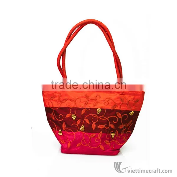 Colorful and Elegant Embroidery Handbag, 100% Handmade in Vietnam, photo-3