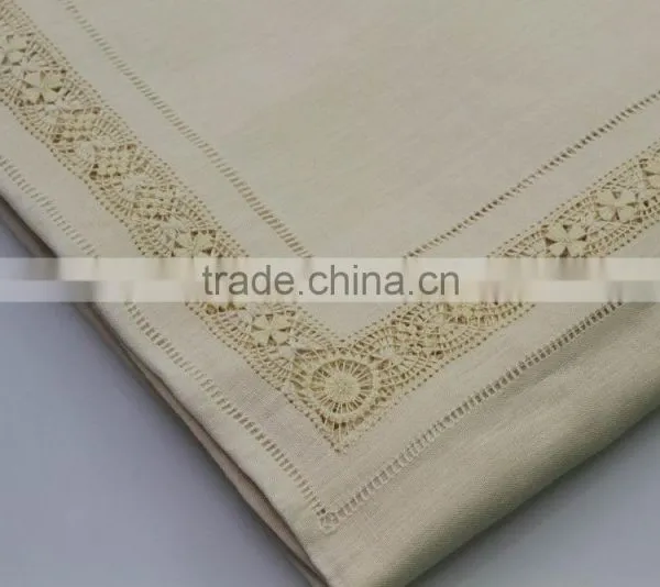 100% Cotton Plain Hemstitched Table Napkins, Set of 6 photo-2