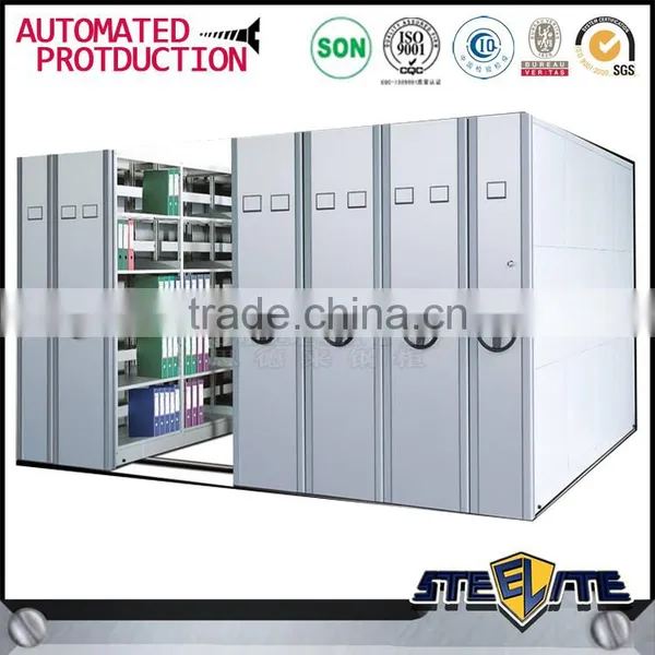Professional Furniture High Density Mechanical Mobile Book Shelving Library Furniture Storage System photo-3