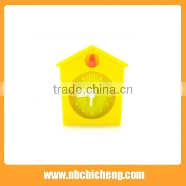 Houses Shape Small Needles Silicone Travel Alarm Clock photo-3