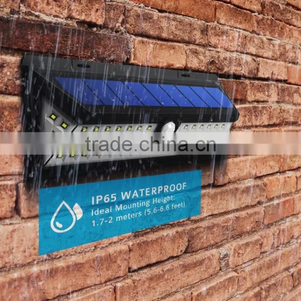 Bright 54LED Solar Power Led Wireless Security Waterproof Solar Street Light for Diveway Patio Garden Path photo-2