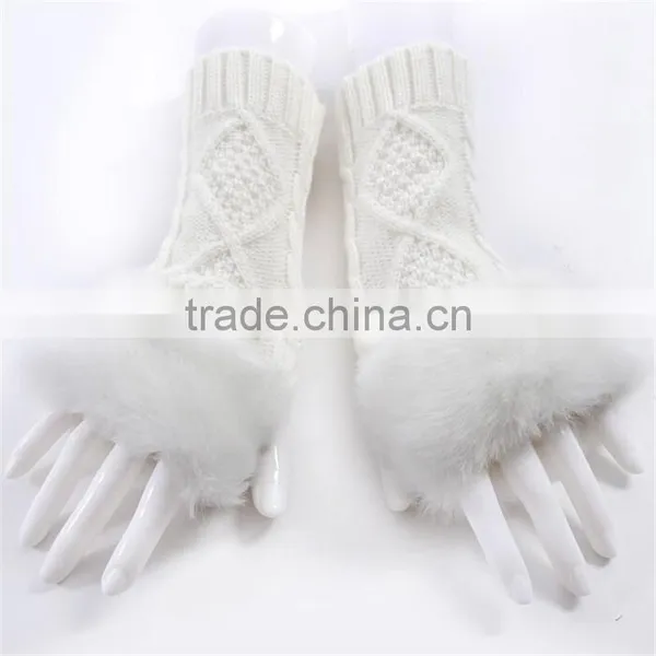 Heated Pure Color Autumn Winter Soft Lady Gloves Workout Gloves photo-6