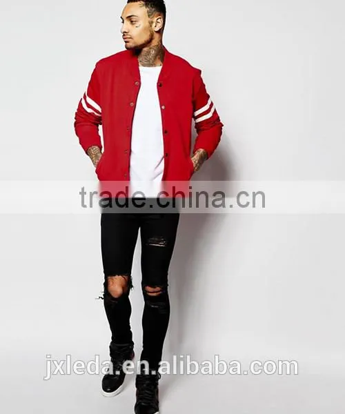 Fashion Men Studded Red Jacket Wholesale photo-2