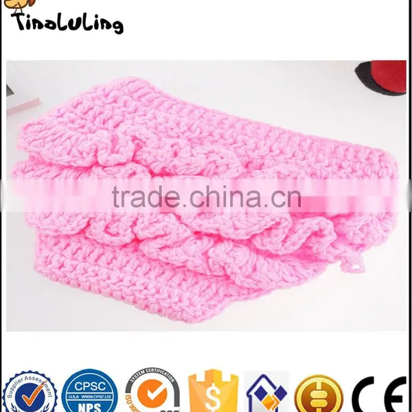 Knit Crown Hat Photography Prop Crochet Infant Newborn Knitted Kid Children Girls Flower Hat Baby photo-5