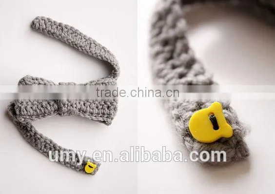 Crochet Pattern Cat Collar Cat Necklace Hand Made Bow Tie Cat Neck Belt photo-4