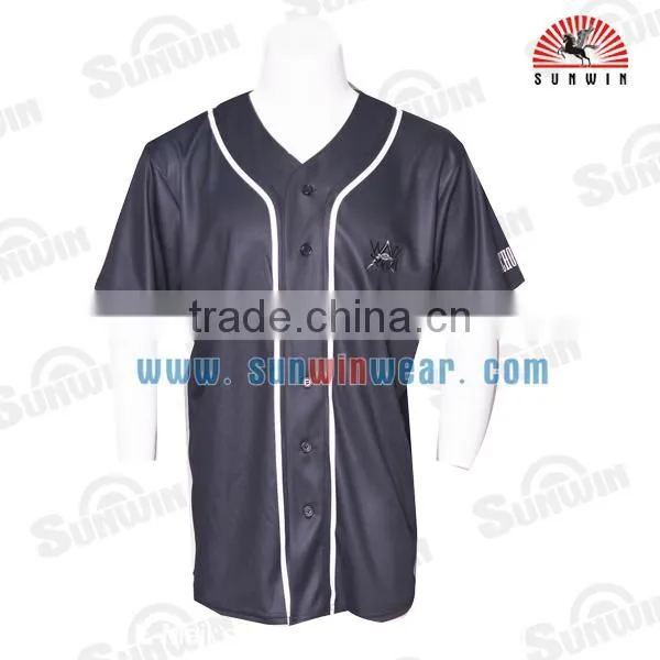 Wholesale Custom Sublimation Digital Printing Blank Baseball Jersey photo-2