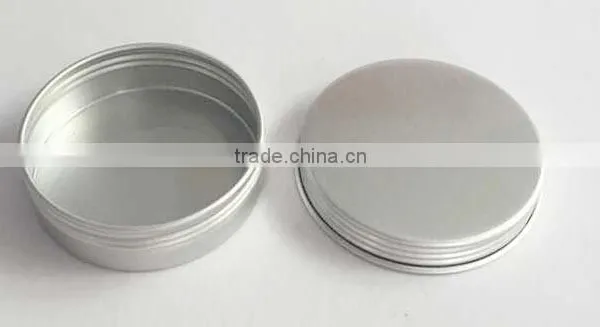 R1838H Manufacturers Customized Round Cosmetics Aluminum Tin With Screw Lid Silver Rouge Box Portable Soap Aluminum Cans photo-2