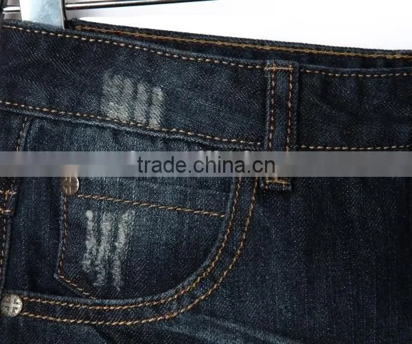 2016 Jean Garments Factory Import New Style Breathable Blue Boy Damaged Jeans Pants photo-4