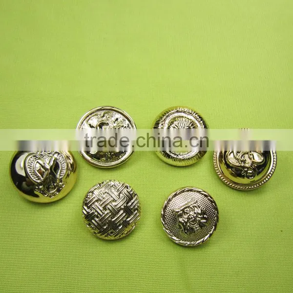Western Europe Hot Sale Plating Gold Crown Buttons for Brown Leather Buttons photo-5