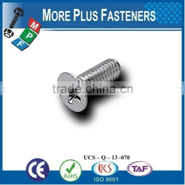 Made in Taiwan Machine Screw ISO 7046 Philips Flat Head Countersunk Stainless Steel and Carbon Steel Zinc Plated photo-4