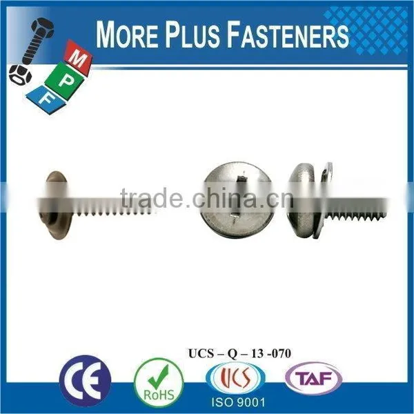 Taiwan M3.9-1.4 x 9.5mm Phillips Drive Pan Head Grade A2 Type C Point Stainless Steel Sheet Metal Screw Tapping M3 M12 With Hex photo-5