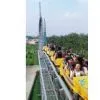 Shuttle Loop Roller Coaster Playground Equipment Slide