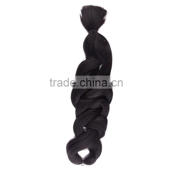 2016 Best Selling 165g Synthetic Ultra Braid Hair Crochet Braid With Human Hair Extenxion Jumbo Braid Hair photo-3