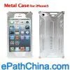 Fashionable Design Metal Silver Color Strong Protection Cover for IPhone 5