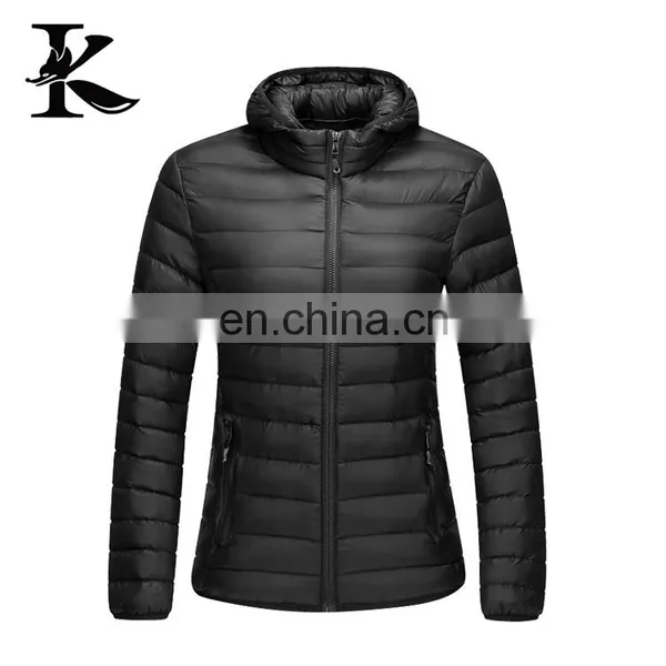 Unisex Lightweight Nylon Shell Down Jacket With Warmer Hood photo-4