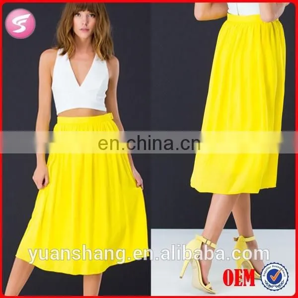 2015 Fashion Women One Piece Chiffon Skirt Party Wear Skirt Design
