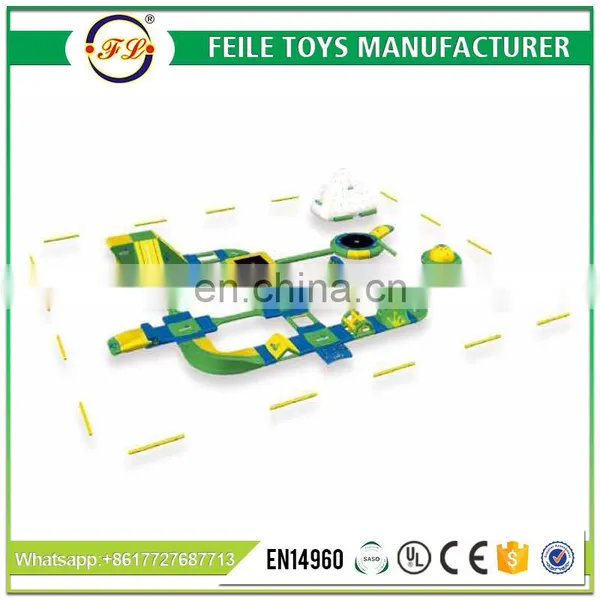 0.9mm PVC Giant Inflatable Water Park on Sea Floating Island FEILE Toys photo-3