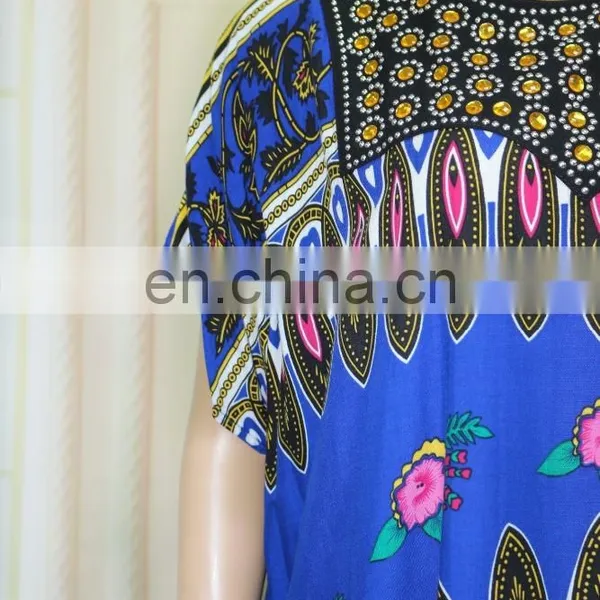 African Women Beaded Dashika Kaftan Design Dress photo-2