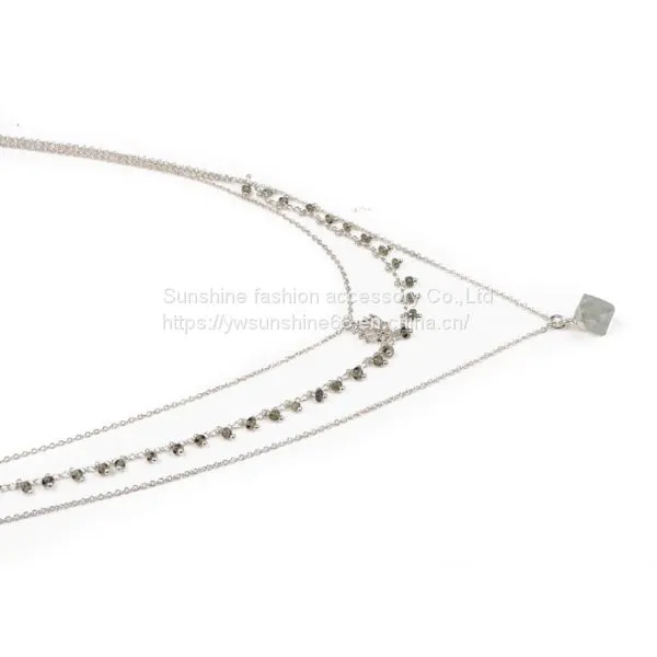 2019 New Fashion Style Pendant Necklaces Jewelry N06-22273 ，2019 New Style Alloy Pendant Necklace, Alloy Gold Pendant Necklaces, Pendant Necklaces Jewelry photo-2
