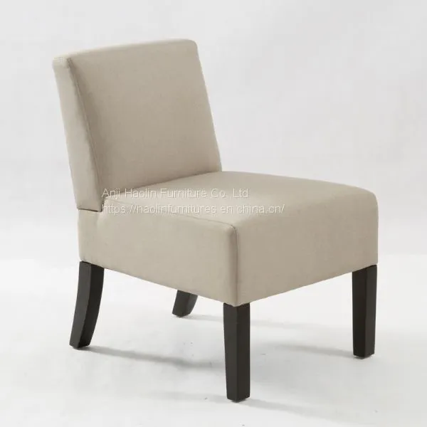 Linen Accent Chair in Solid Wood Fabric Accent Chair HL-6090 photo-2