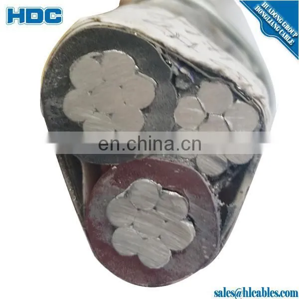 Overhead AAC Conductor XLPE Insulated 4AWG Duplex ABC Cable photo-3