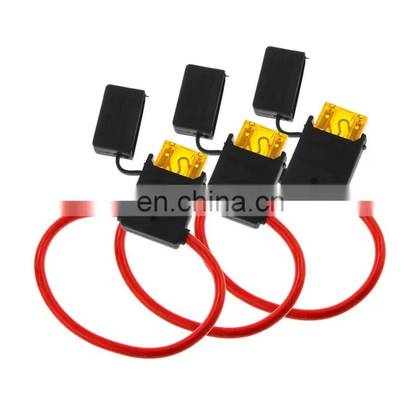 8ga Inline Fuse Holder Waterproof Pigtail Fuse Relay With 40A Blade Fuse photo-2