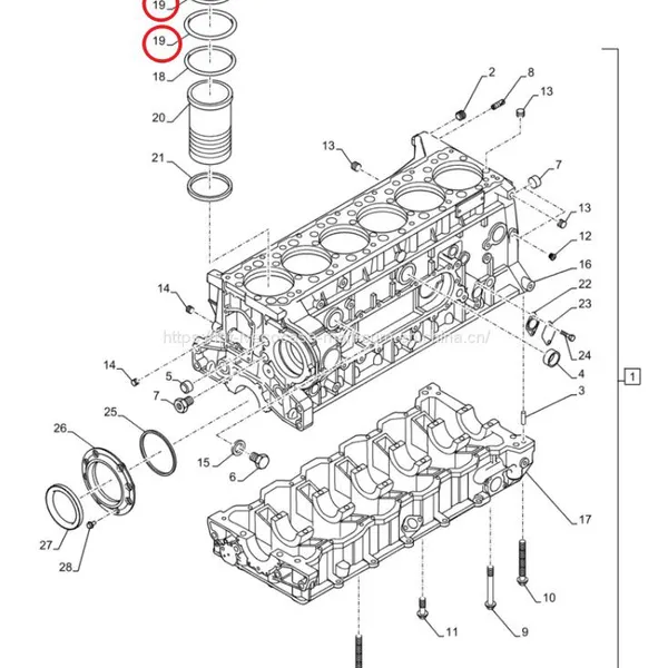 FPT IVECO CASE Cursor11 F3GFE613A B001 5801863562/5801690111 Liner Seal Ring 504372471 photo-3