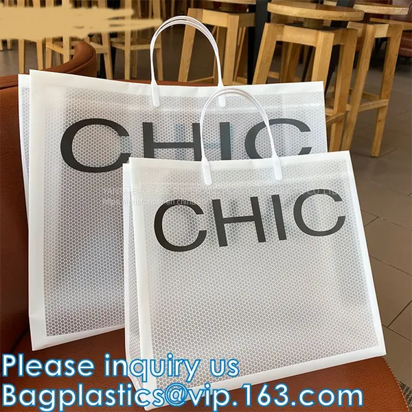 Glossy Retail Bags - Shopping Bags For Boutique - Boutique Bags - Plastic Shopping Bags Trade Shows Vendor Supplies photo-3