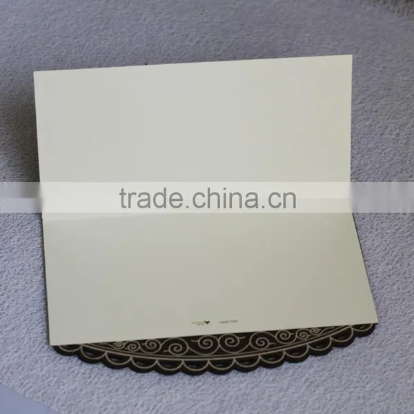 Classical Custom Wooden Laser Cut Wedding Invitation Card in Japanese photo-3