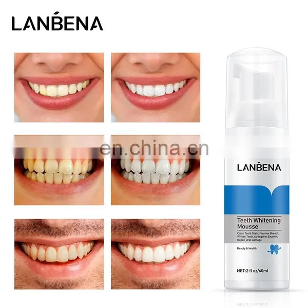 2022 Hot Sell 60ml Natural Oral Hygiene Tooth Whitening Foam Bleaching Cleaning White Teeth Whitening Mousse photo-5