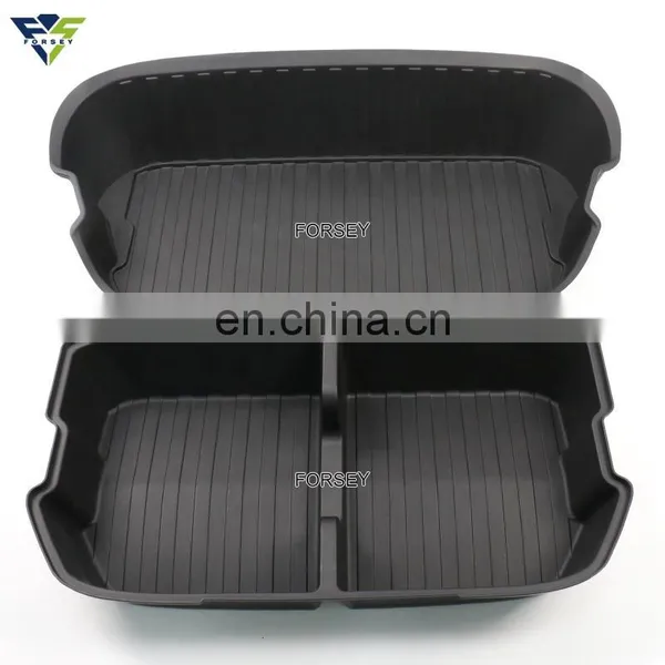 Water Proof Double Storage Box Modification Accessories Suitable for Tesla Model Y Car Front Trunk Storage Box