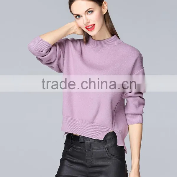Korea Design Long Sleeve Pullover Cashmere Sweater for Ladies photo-6