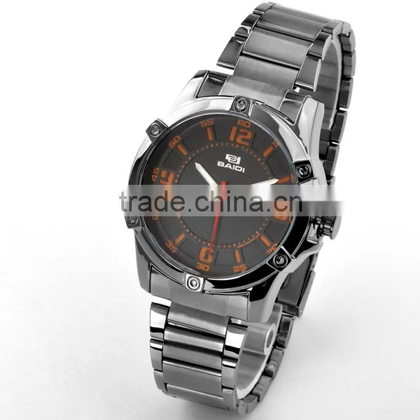 Optional Leather And Stainless Steel Watch Straps Unisex Watch With Great Dial photo-3