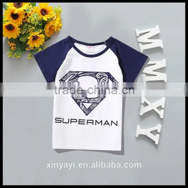 2016 American and European T-shirt Sewing Machine With Boys Clothies Cartoon tu photo-2