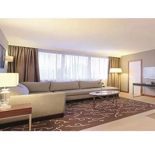 American Style Multifunctional Bed Modern Music Storage Space Leather Bed Luxury LED Light Bed With Computer Lifting Table Set photo-5