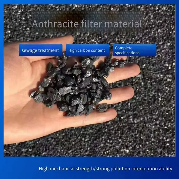 Anthracite Filter Material for Wastewater Filtration in Sewage Treatment, Chemical Industry, Water Treatment, Filter Tanks and Filter Basins, Solid Carbon photo-3