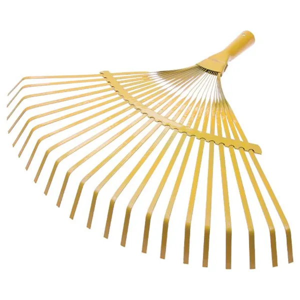 Heavy Duty Metal Garden Rake Steel Rake Gardening Rake 18 Teeth Garden Tool for Leaves Yard Lawn Farm Agricultural Tools