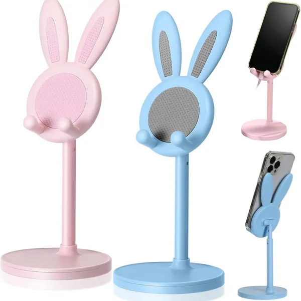 Cute Bunny Adjustable Desktop Phone Stand photo-2