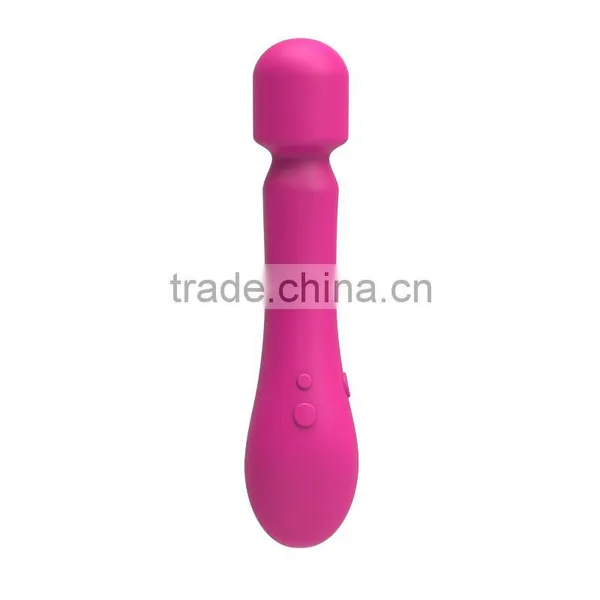 2016 Newest Full Silicone Surface USB Magnet Charging Wireless Rotation Vibrator, Best Sex Toy Magic Wand Massager on Sale photo-5