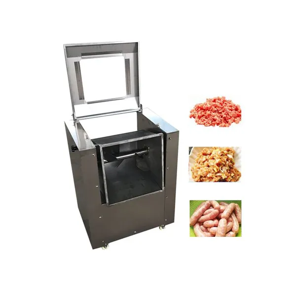 MO-Qdmech Meat Mixer Machine RL063 Automatic Discharge Spiral Agitator Low Noise Stainless Steel Stuffing Blender for Factory