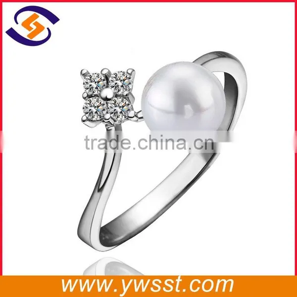925 Silver Natural Freshwater Pearl Ring Designs