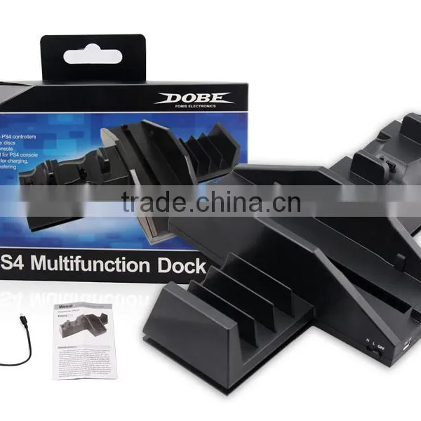 For PS4 Gamers Disk Tower and Dual Charger Dock With Cooling Fan photo-5