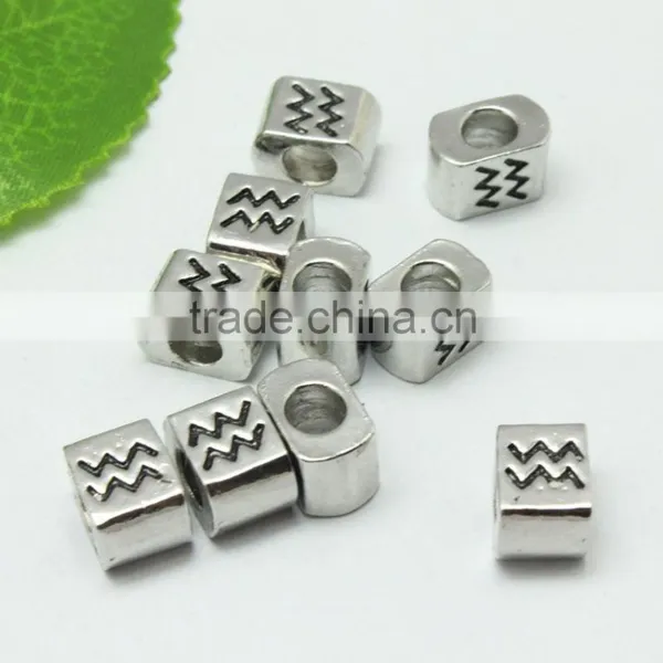 Antique Square Shape Silver Metal Beads, Hot Jewelry Bracelets Accessories photo-5