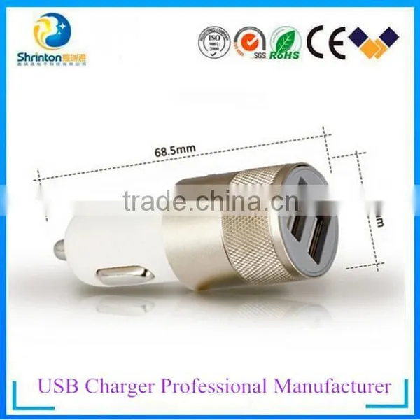 Mini Car Charger 2 Port With CE, FCC, Rohs Approval-Factory Price photo-3