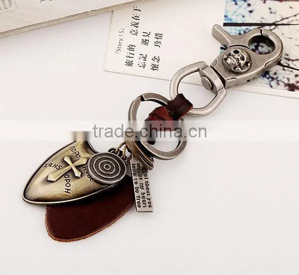 2015 Yiwu Factory Direct Sale Custom Leather Keychains Promotional Gift photo-5