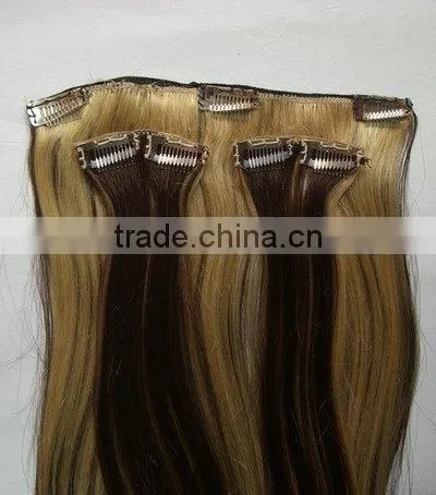 Clips in Hair Extension,clip on Hair Extension,natural Wave Clip Hair photo-2